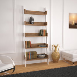 Hanah Home Estantería Moderna Roble Oscuro